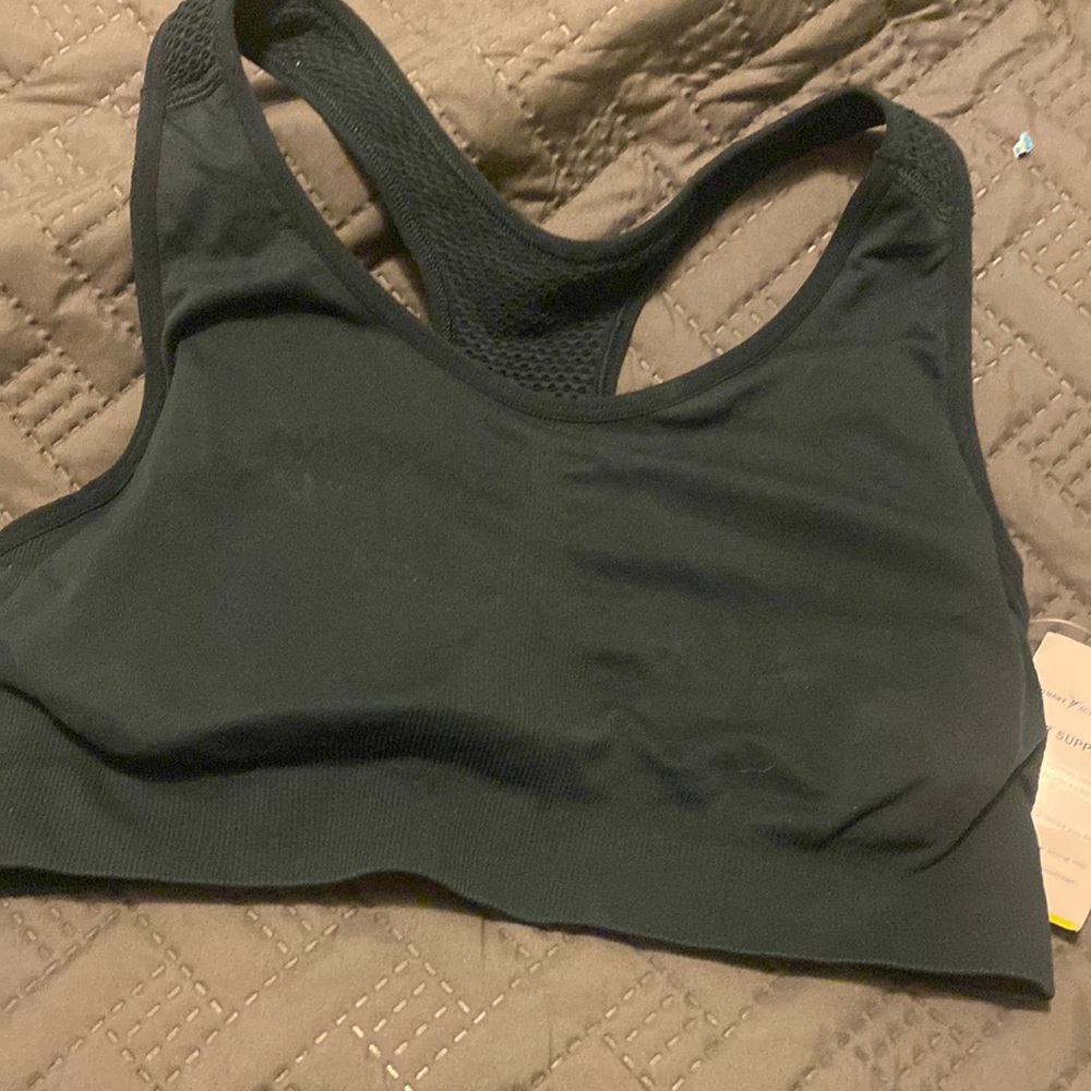Dark green sports bra, old Navy brand size XL